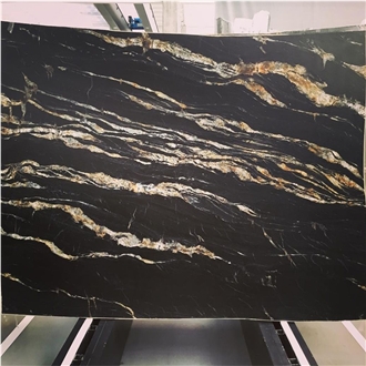 YUANDA Luxury Polished Fusion Black Granite Slabs
