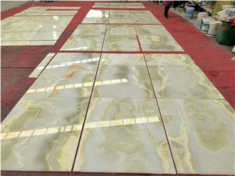 Beautiful Green Onyx Slab Tiles