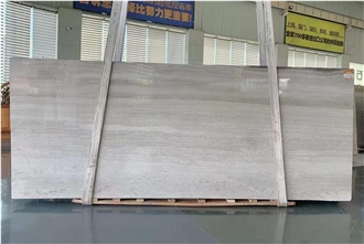 Good Quality White Wooden Marble Slabs