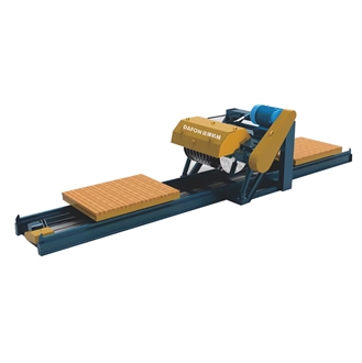 Slicing Machine For Kerbstone With Two Worktables