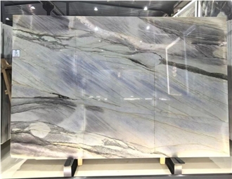 Brazil Admiral Blue Ocean Blue Quartzite Polished Slabs