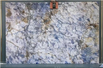 Brazil Blue Sodalite Granite Slabs For Interior Design Wall