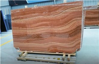 Red Wood Grain Marble Slabs