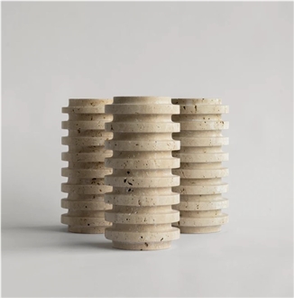 Travertine Layer Vase Home Decor Products