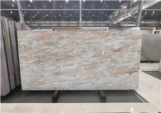 Wall Floor Tiles Polished Norwegian Rose Marble Slab