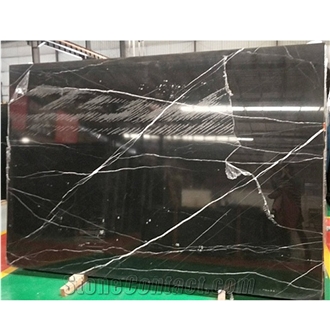 Popular Nero Marquina Black Marble Slabs