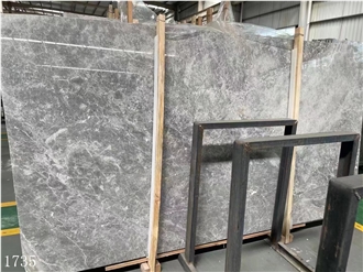 Hermes Grey Marble Slabs Emperador Fume Grey Stone Tile