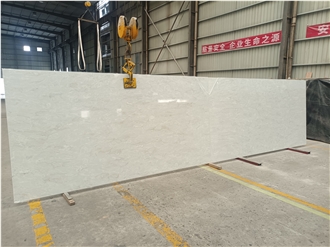 Goldtop Artificial Stone Concrete Blanc Quartz Tiles Slabs