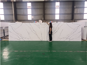 Goldtop Artificial Stone Paonazzo Extra Quartz Tiles Slabs