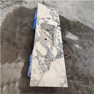 Goldtop Arabescato Marble Countertops For Bath Top