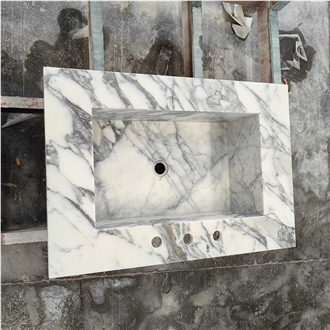 Goldtop Arabescato Marble Countertops For Bath Top