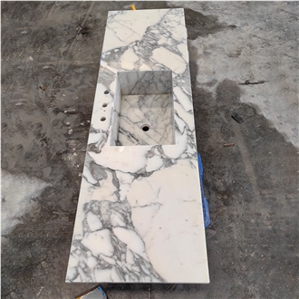 Goldtop Arabescato Marble Countertops For Bath Top