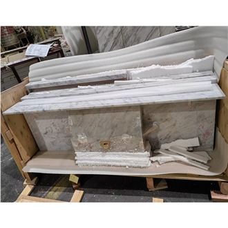 Goldtop Carrara White Marble Countertops Grey Vein Bath Top
