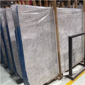 Goldtop New Quarry Natural Chubby Gray Marble Tiles Slabs