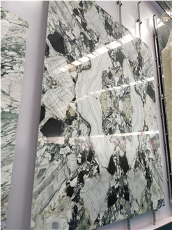 Goldtop New Quarry Natural Cold Emerald Marble Tiles Slabs