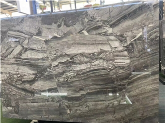 Goldtop New Quarry Natural Galaxy Wood Marble Tiles Slabs