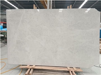 Goldtop New Quarry Natural Jager White Marble Tiles Slabs