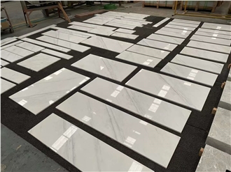 Goldtop New Quarry Natural Oriental White Marble Tiles Slabs