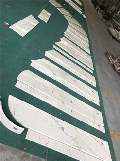 Goldtop New Quarry Natural Rosa Light Marble Tiles Slabs