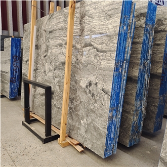 Goldtop New Quarry Natural Serbian Gray Marble Tiles Slabs