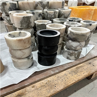 Marble Candle Holders