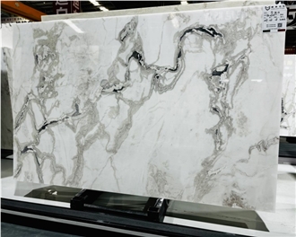 Natural Oyster White Marble Slabs