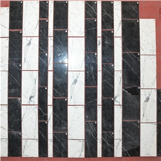 Polished Nero Bilbao Marble Slab Floor Tile