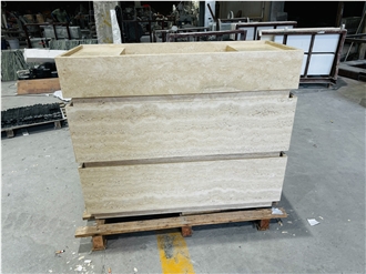 Travertine Pedestal Sink