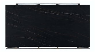 Marble Look Black Sintered Stone Slabs For Wall Tile