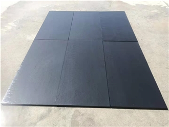 Split Face Black Slate Tiles For Wall And Floor