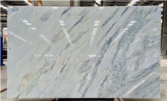 Crystal Blue Marble Slabs