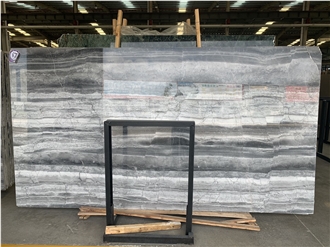 Galaxy Wood Grain Gray Marble Slabs