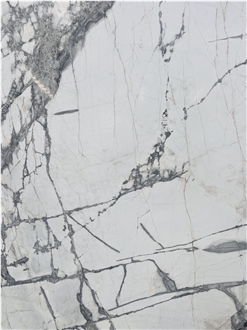 Winter River Snow Marble Slabs, Tiles