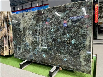 Labradorite Blue Granite Slabs For Kitchen