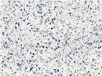Light Blue Terrazzo Bathroom Tiles For Flor And Wall Covering
