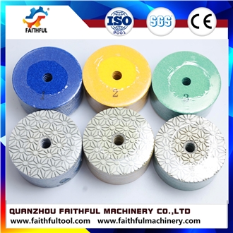 3 Step Wet Polishing Pads For Granite, Marble, Concrete