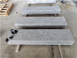 Blue Limestone Block Steps Flamed