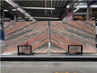 Natural Pink Crystal Marble Slabs For Sale