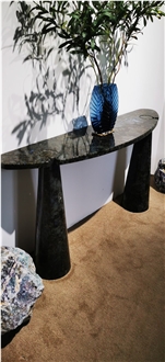 Luxury Blue Granite Labradorite Blue Console Table For Home