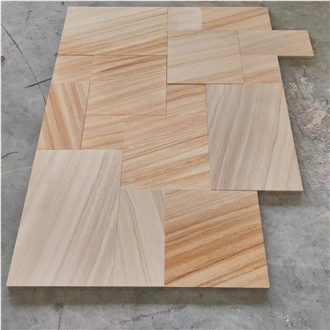 Teakwood Yellow Sandstone French Pattern For Wall & Floor