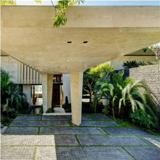 Italy Cross Cut Honeycomb Navona Travertine Tiles