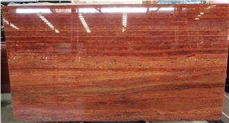 Red Travertine Slabs For Building Decoration Wall Tiles