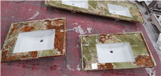 Ancient Green Onyx Slabs For Wall