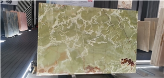 Ancient Green Onyx Slabs For Wall