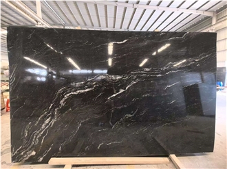 Brazilian Black Volcanic Granite Slabs