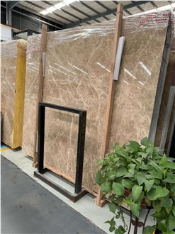 Golden Light Emperador Marble Slabs,1.8Cm For Floor And Wall