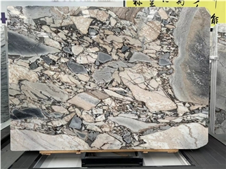 Chinese Calacatta Viola Marble Slab For  Floor Tile