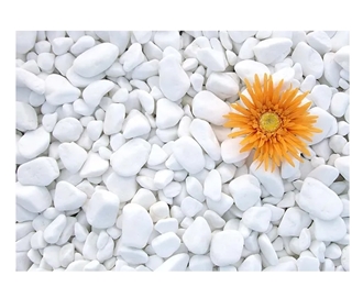 Pure White Pebble Stone - Tumbled Sivec Marble