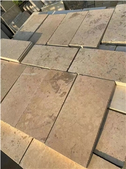 Regular And Irregular Beige Limestone Paving Stone
