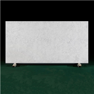 Light Gray Polished High Hardness Quartz Slabs